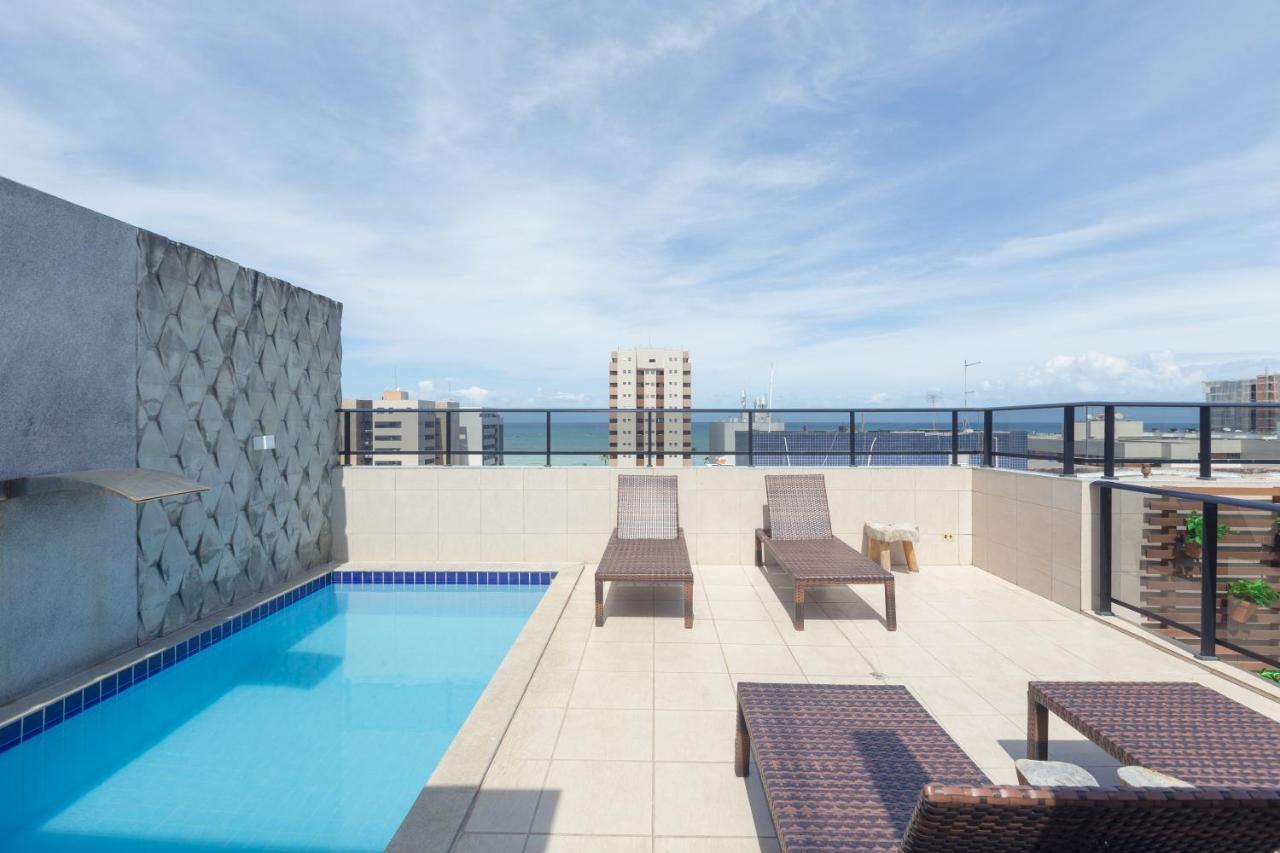 Flat Quarto E Sala C/ Vista Mar Espetacular Apartment Maceio  Ngoại thất bức ảnh